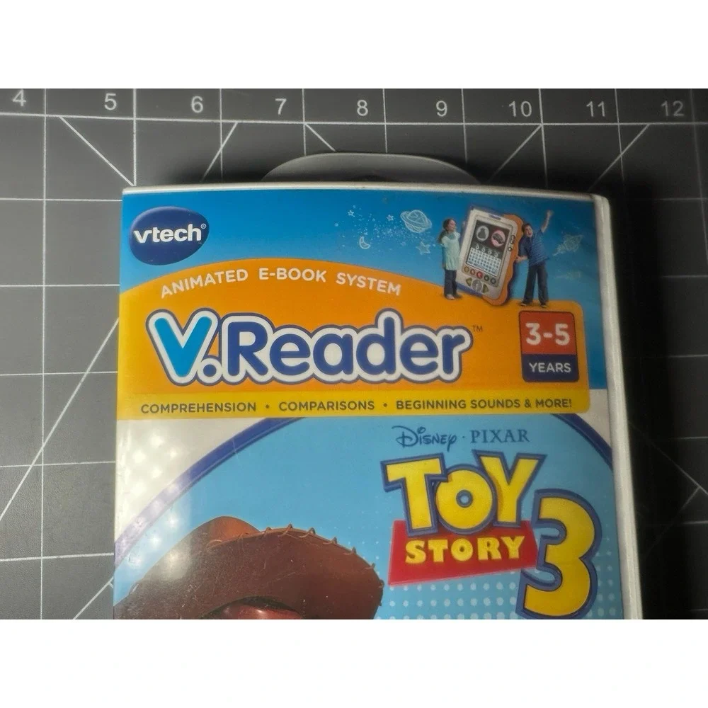 Toy Story 3 VTech V.Reader Animated e-Book System Game/case Only Disney Pixar